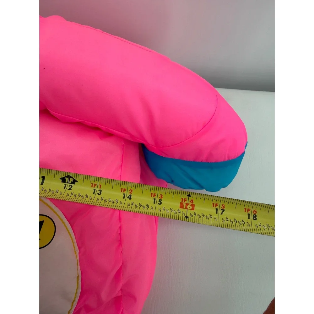 Vintage Nylon Telephone Pillow Kids Neon Pink Blue Rotary Dial Toy Plush New